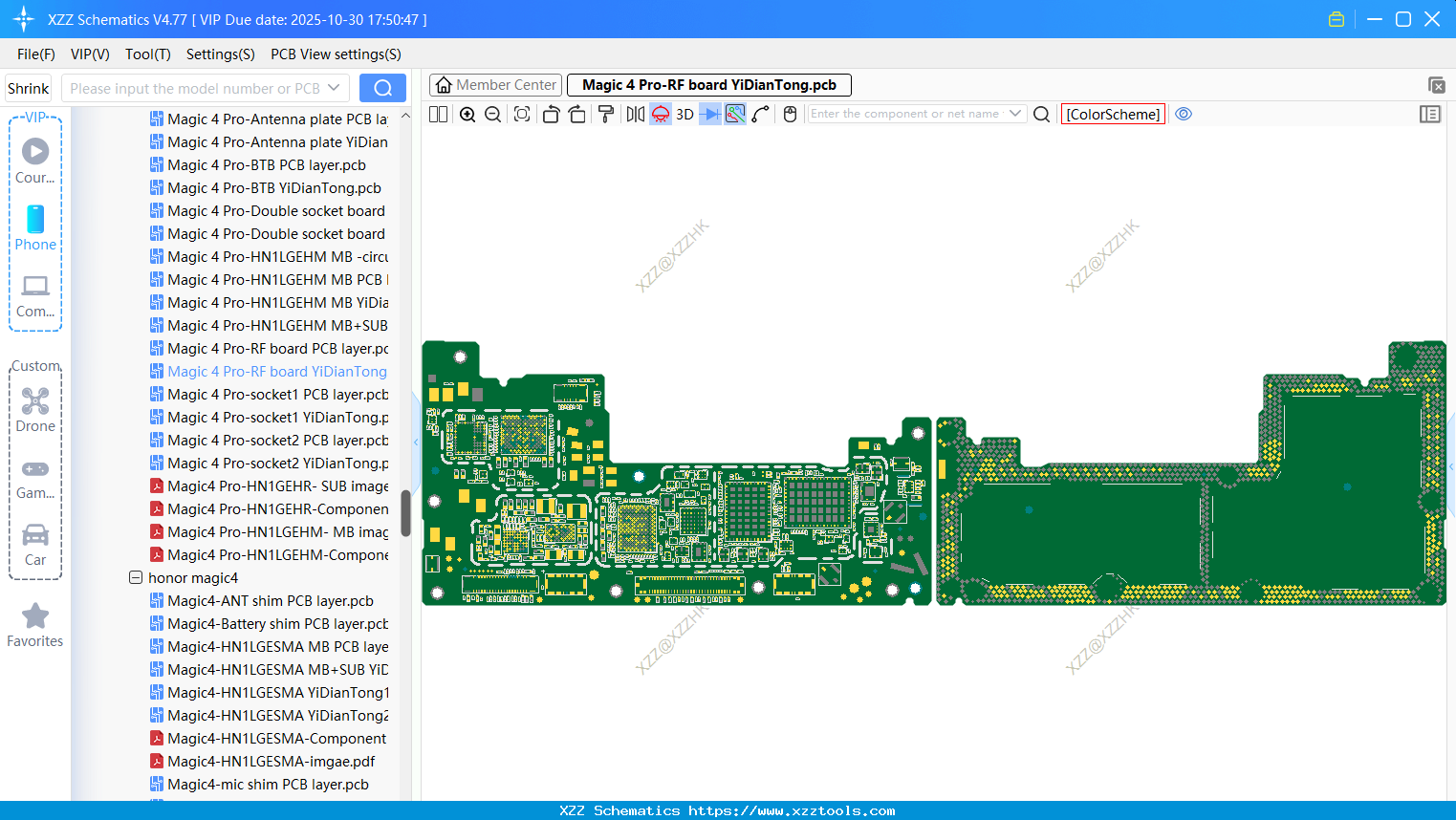 Honor Magic 4 Pro-RF Board bitmap